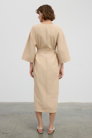 Robe midi - Beige
