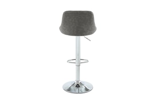 2 tabourets Matt - Gris et argenté