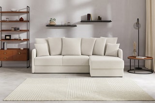 Canapé d'angle réversible convertible Luka - 
Beige