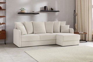 Canapé d'angle réversible convertible Luka - 
Beige