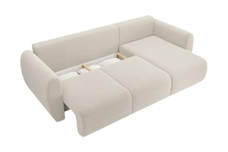 Canapé d'angle réversible convertible Refa - Beige