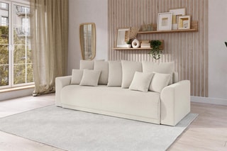 Canapé droit convertible Nova - Beige