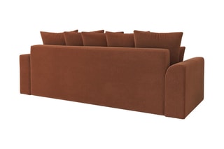 Canapé droit convertible Nova - Terracotta