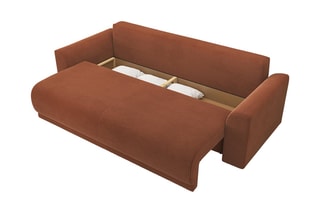 Canapé droit convertible Nova - Terracotta