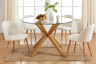 Table Harry - Transparent et naturel
