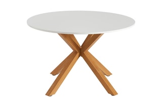 Table Harry - Blanc et naturel