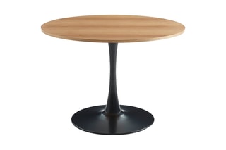 Table à manger Monika - Naturel et noir