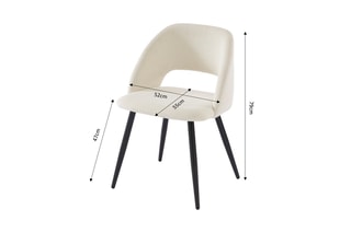 2 chaises Vintage - 
Beige et noir