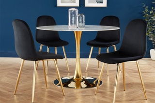 4 chaises Lena - 
Noir