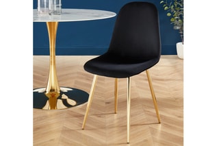 4 chaises Lena - 
Noir