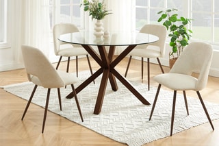 2 chaises Elisabeth - Beige et naturel