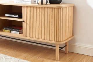 Meuble TV 2 portes Ernest - Naturel