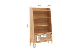 Bibliothèque Pablo - Imitation bois