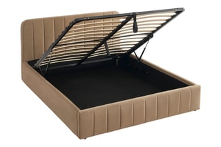 Lit-coffre avec sommier Simi - Couchage 160 x 190 cm