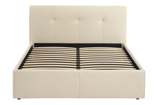 Lit-coffre avec sommier en bois Seguro - Couchage 140 x 190 cm
