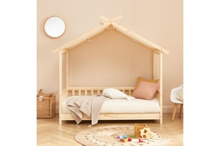 Lit enfant tente Tiny - Blanc et naturel