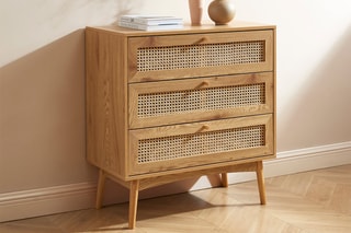 Commode 3 tiroirs Ines - 80 x 85 x 40 cm