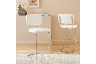 2 tabourets de bar Jack - Blanc