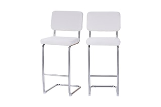 2 tabourets de bar Jack - Blanc