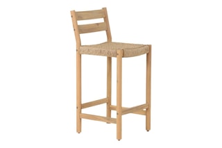 2 tabourets de bar en acacia Mina - 41,5 x 92 x 48 cm