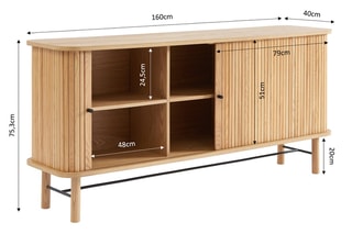 Buffet 2 portes Ernest - Naturel
