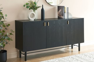 Buffet 3 portes Calista - Noir