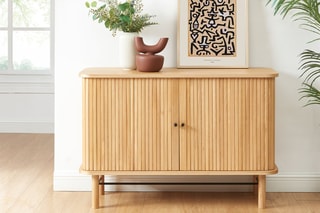 Buffet 2 portes Ernest - Naturel et noir