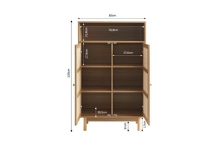 Buffet 2 portes Helena - Naturel