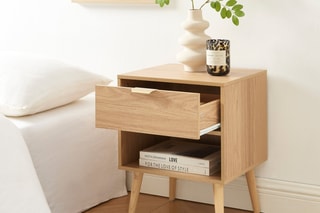 2 tables de chevet 1 tiroir Jeanne - 40 x 50 x 29,5 cm