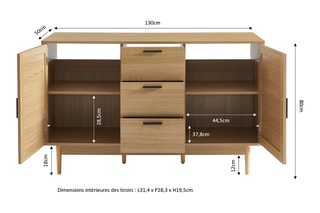 Meuble sous vasque Amana - Naturel