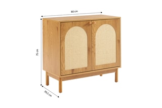 Buffet 2 portes Baama - 80 x 75 x 39,5 cm