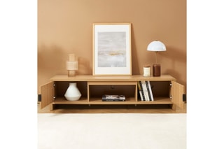 Meuble TV 2 portes Utica - 160 x 40 x 40 cm