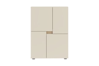 Bibliothèque 4 portes Inga - 60 x 85 x 42 cm