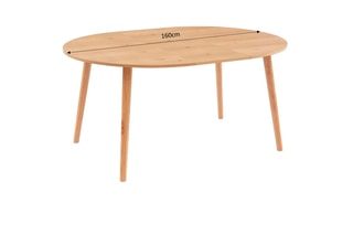 Table à manger extensible Oracle -  120/160 x 75 x 120 cm