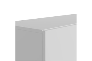 Meuble TV 2 portes Birna - Blanc - 200 x 41,6 x 37,3 cm