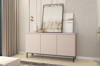 Buffet 3 portes Arni - Beige - 150 x 78 x 40 cm
