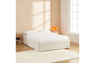 Lit-coffre en bois avec sommier Marcy - Couchage 140 x 190 cm 