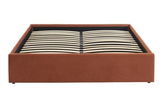 Lit-coffre en bois avec sommier Marcy - Couchage 160 x 190 cm