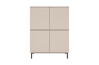 Buffet 4 portes Arni - Beige - 100 x 135,5 x 40 cm