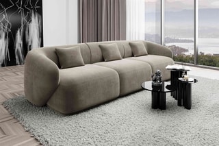Canapé droit Maitano - Beige foncé