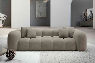 Canapé droit Nuvola  - Beige foncé