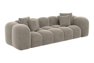 Canapé droit Nuvola  - Beige foncé