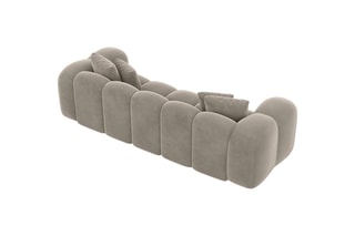 Canapé droit Nuvola  - Beige foncé