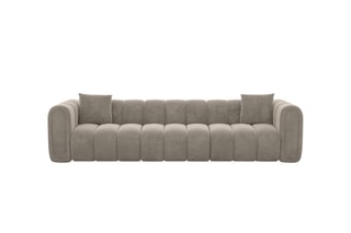 Canapé droit Luma - Beige foncé