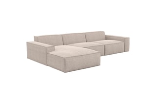 Canapé d'angle gauche Lionel - Beige