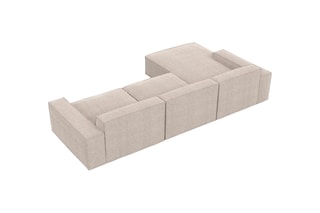 Canapé d'angle gauche Lionel - Beige
