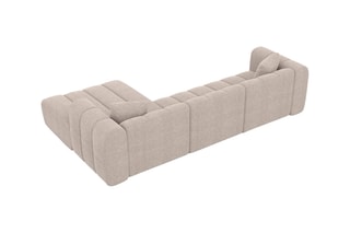 Canapé d'angle droit Luma - Beige