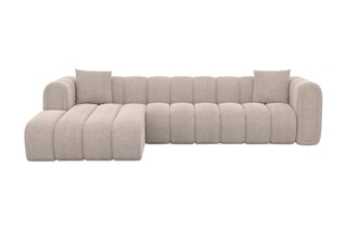 Canapé d'angle gauche Luma - Beige