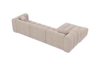 Canapé d'angle gauche Luma - Beige