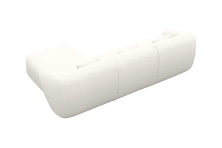 Canapé d'angle droit Maitano - Blanc